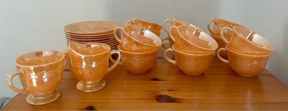 FireKing Tableware-Vintage Peach Lustre - Image 1