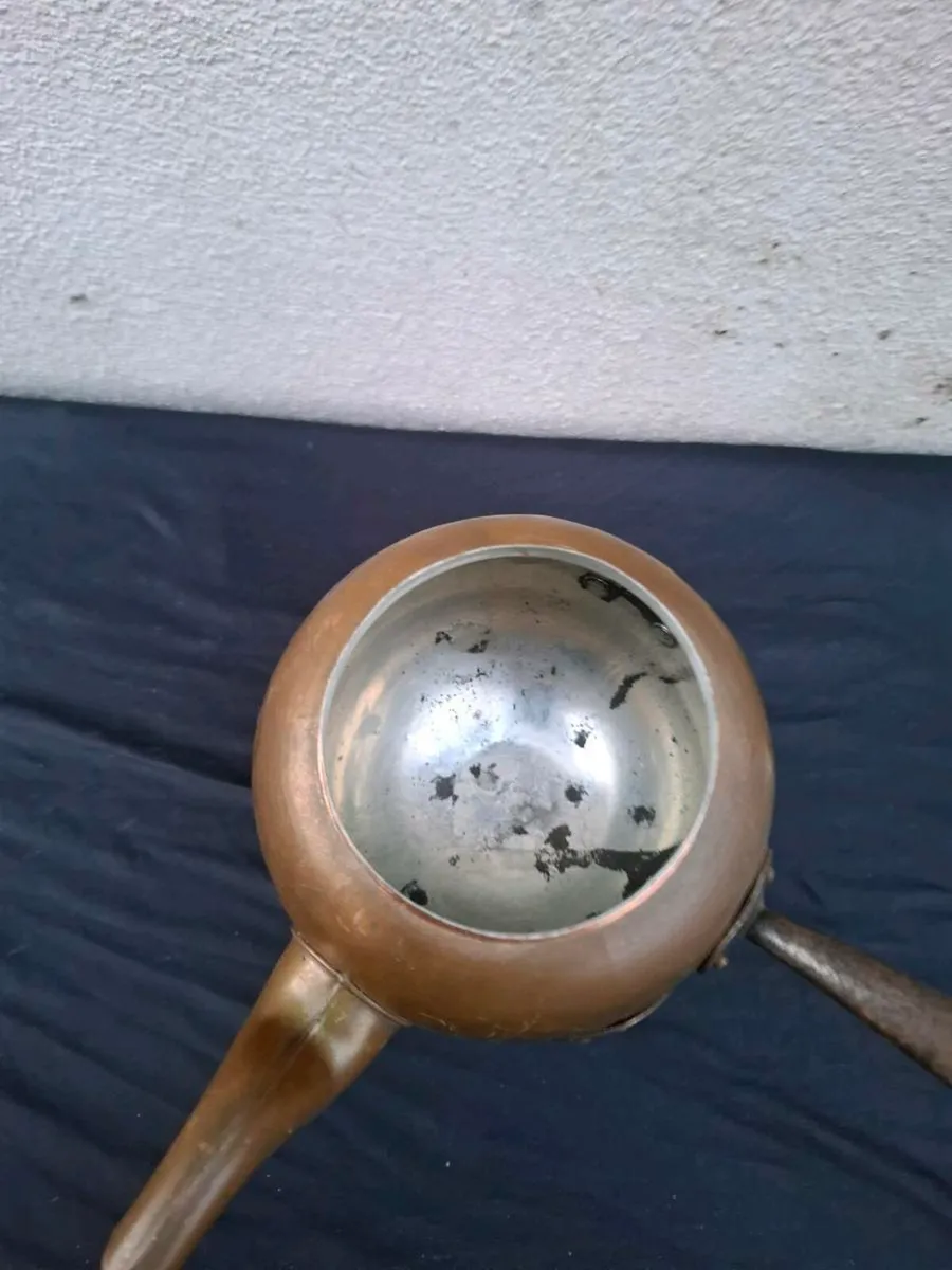 By post only old copper tea pot - Image 2