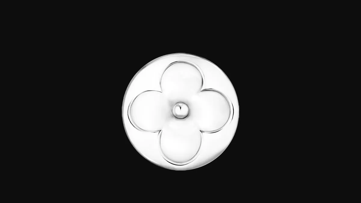 Louis Vuitton Blossom Sun Silver Stud Earrings - Image 4