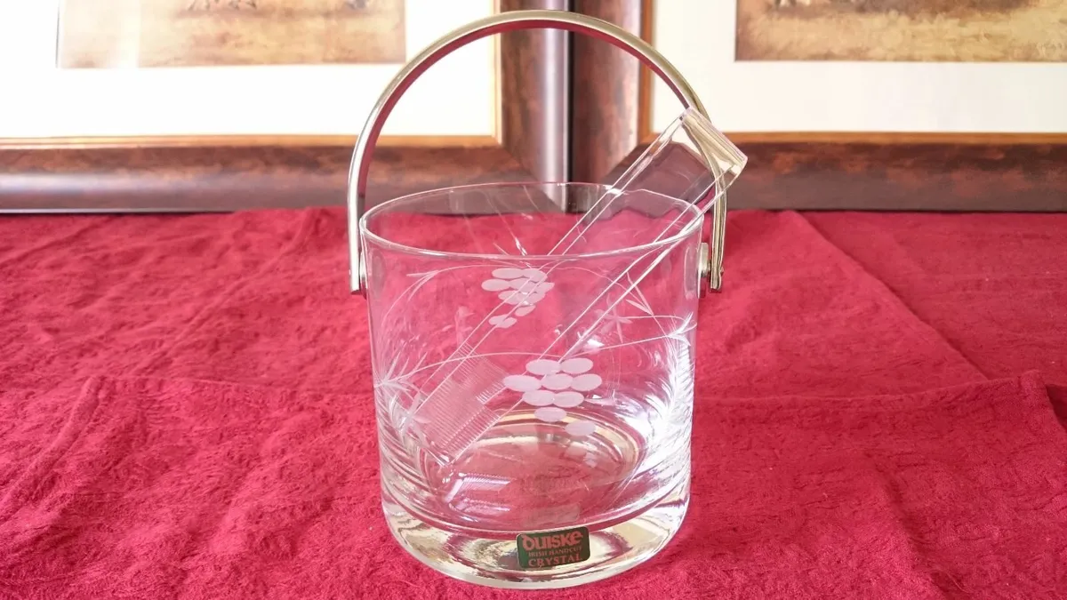 13Pc Duiske Wine Glasses, Ice Bucket &Decanter Set - Image 3