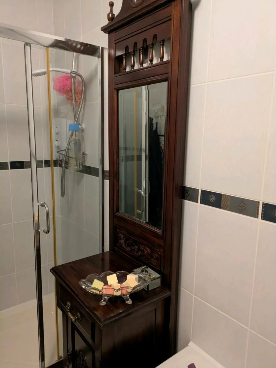 Hall cabinet with mirror - Image 2