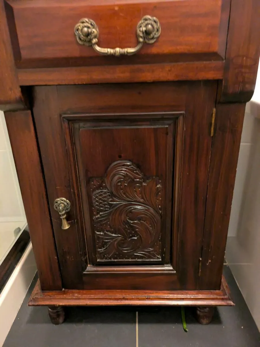 Hall cabinet with mirror - Image 3
