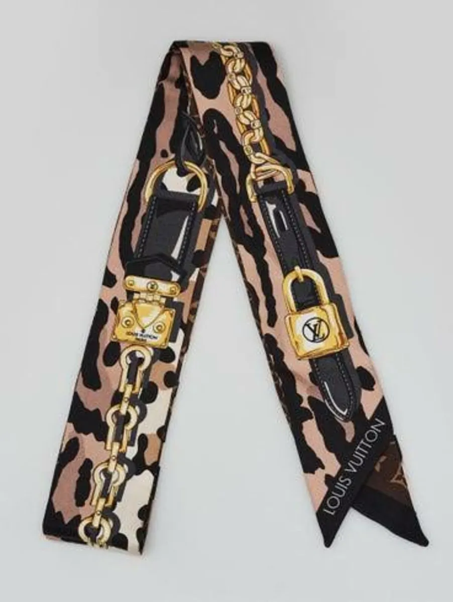 Louis Vuitton and Gucci Silk Bandeau Scarves - Image 2