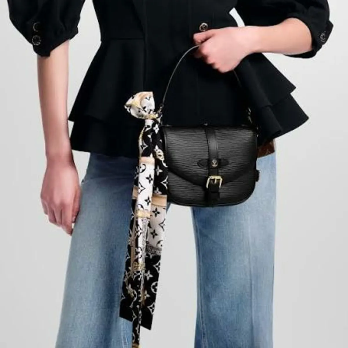 Louis Vuitton and Gucci Silk Bandeau Scarves - Image 3