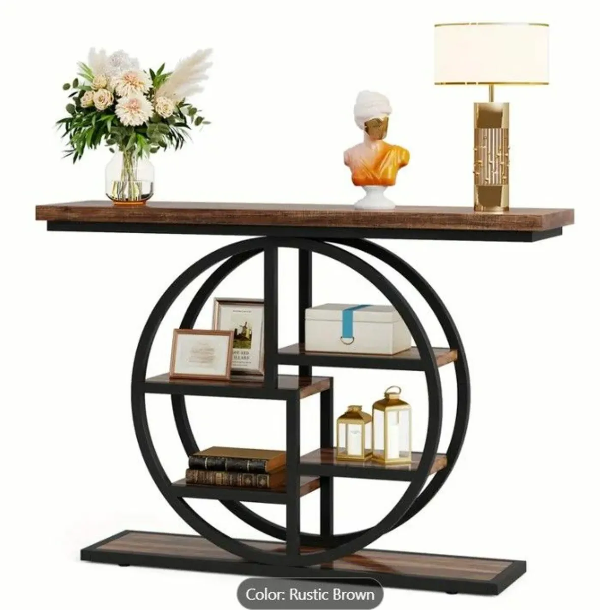Geometric Entryway Console Table - Image 4