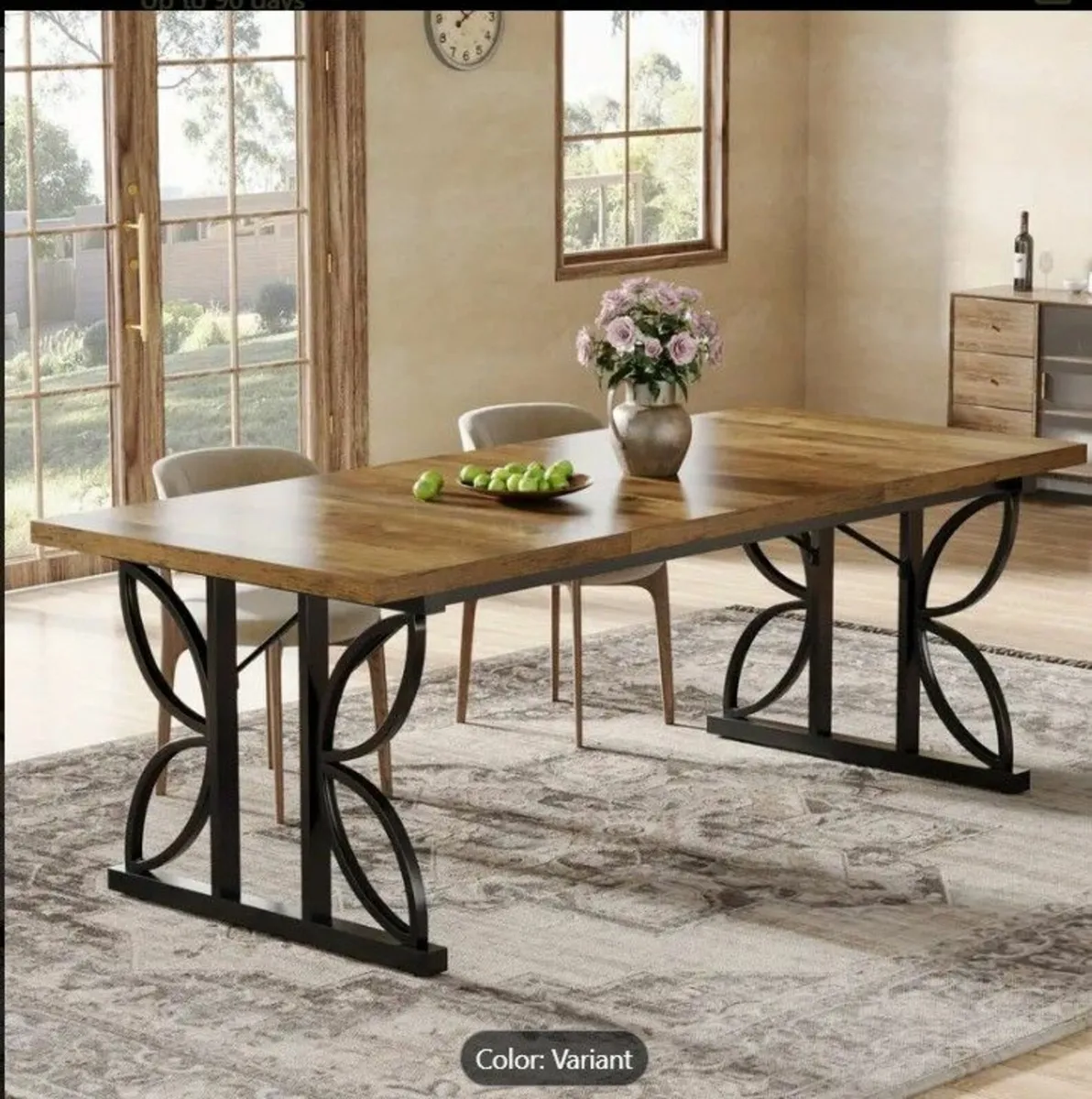 Dining table 6 seater up to 8 - Image 1