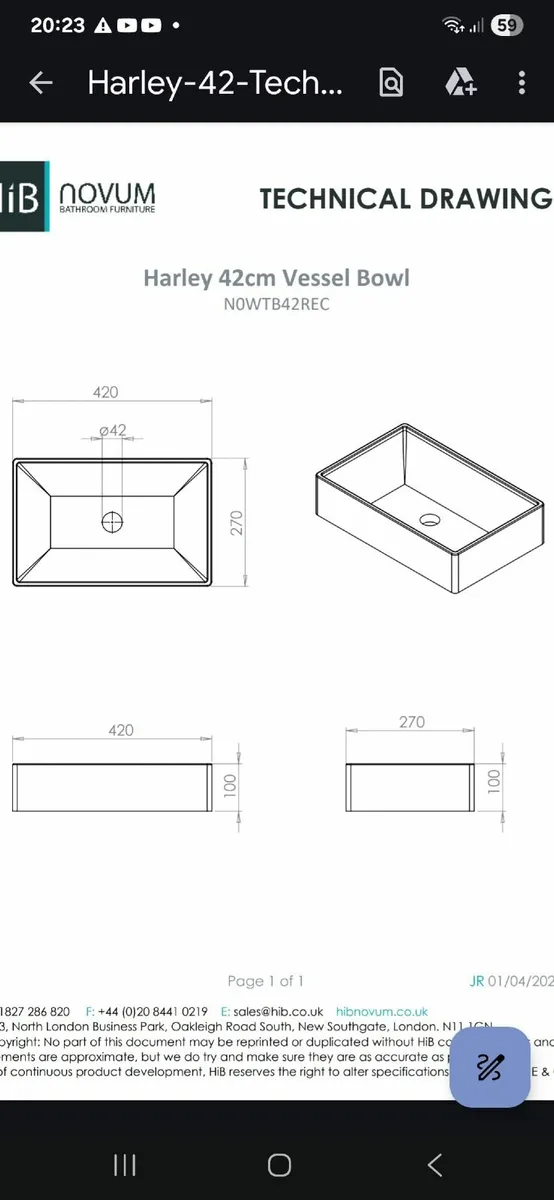 Bathroom basin - Image 2