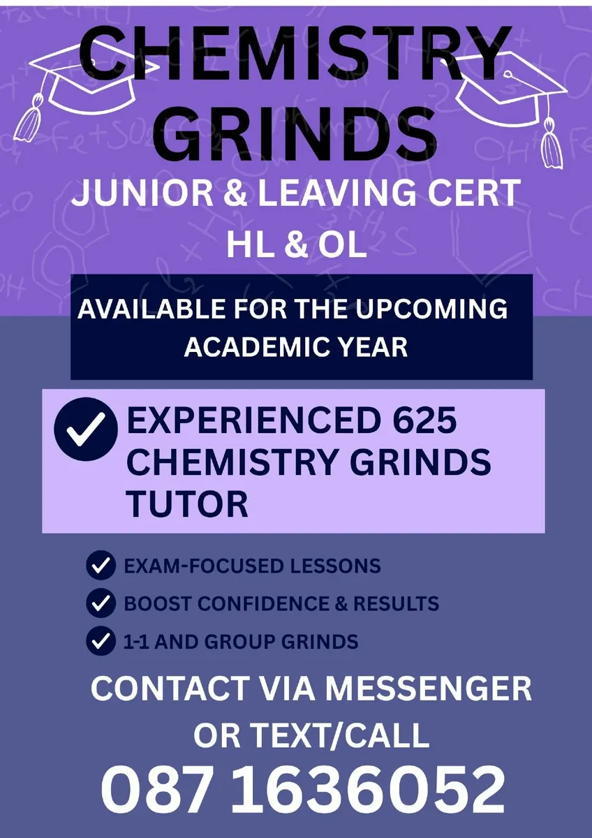 Chemistry Grinds - Leaving cert chemistry