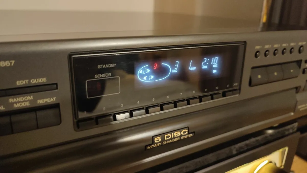 TECHNICS SL-PD867, rotary 5CD changer. VGC Cleaned - Image 4