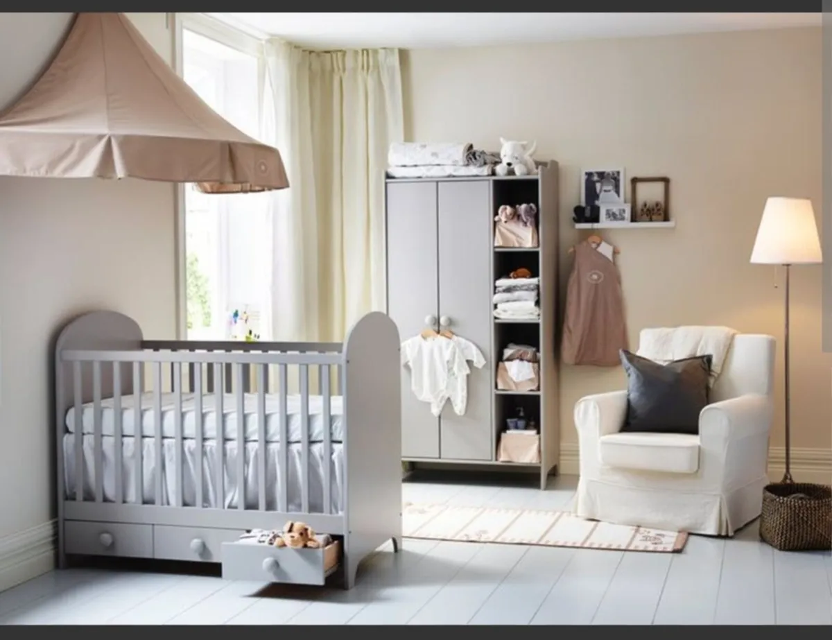 IKEA Gonatt Grey Cot bed - Image 1