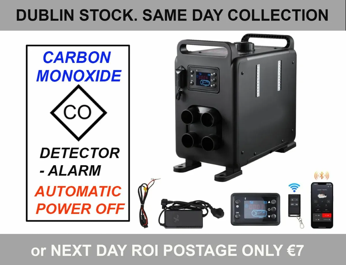 Diesel Air Heater with Safety CO Alarm Switch OFF - Image 1