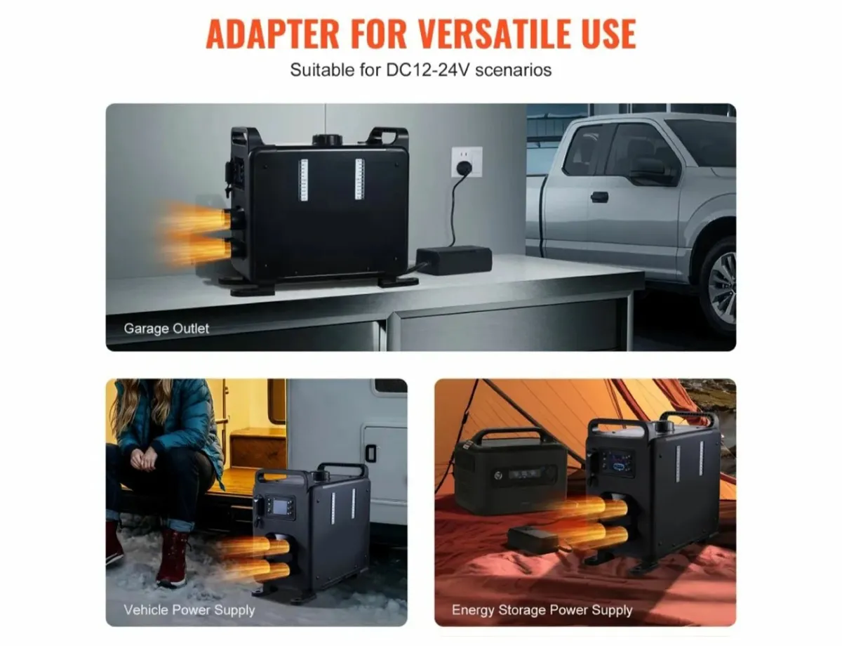 Diesel Air Heater with Safety CO Alarm Switch OFF - Image 3