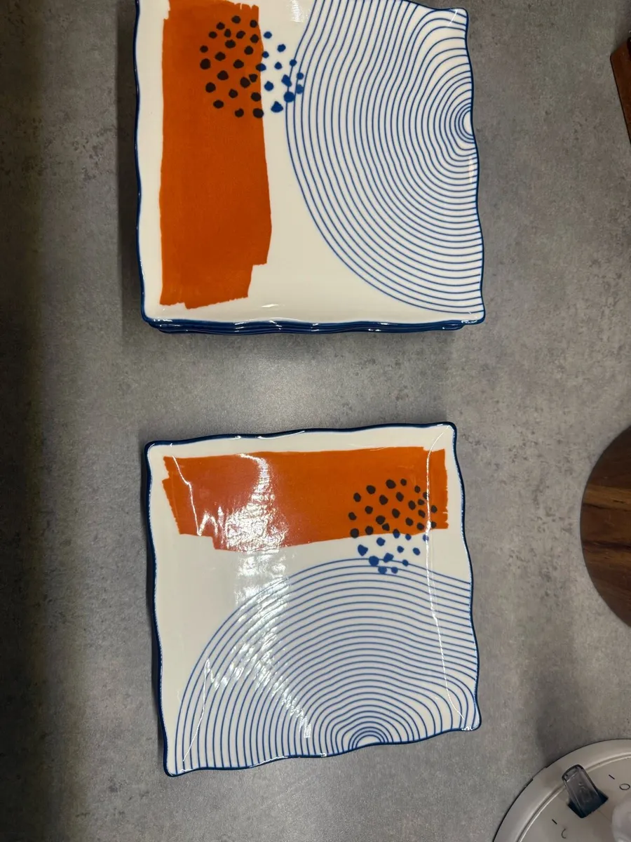Modern Ceramic Plate Set – 6 Pieces - Image 3