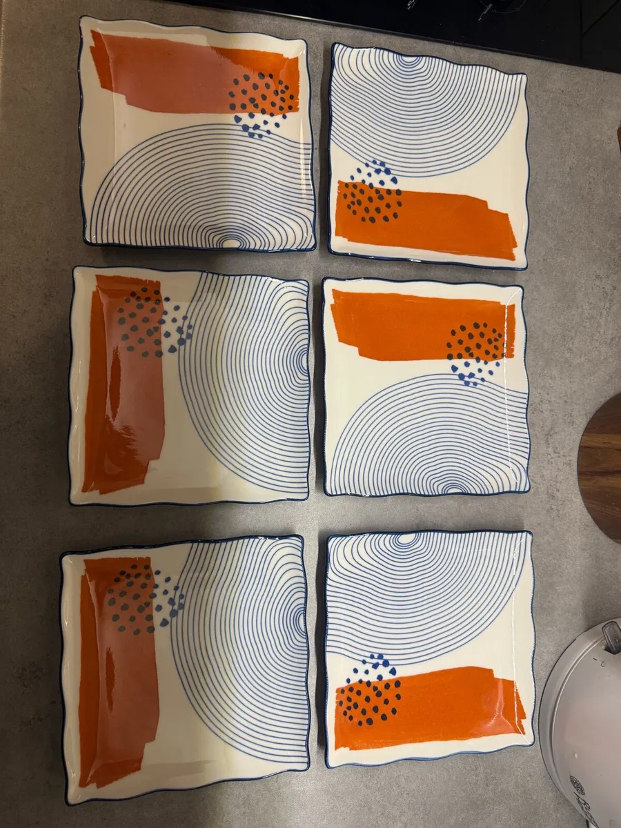 Modern Ceramic Plate Set – 6 Pieces - Image 4