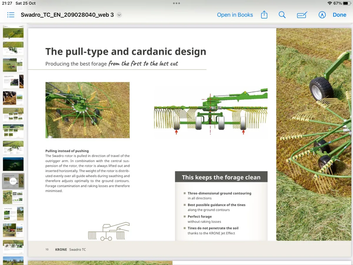 New Krone TC 640 rake - Image 2