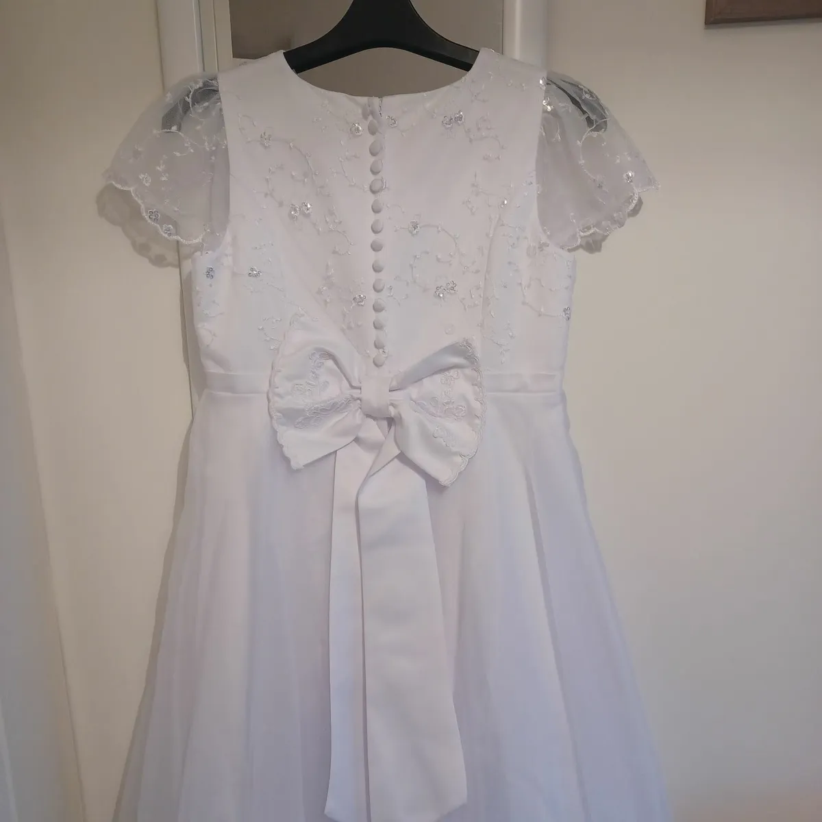 Communion Dress, Shoes & Head piece - Image 3