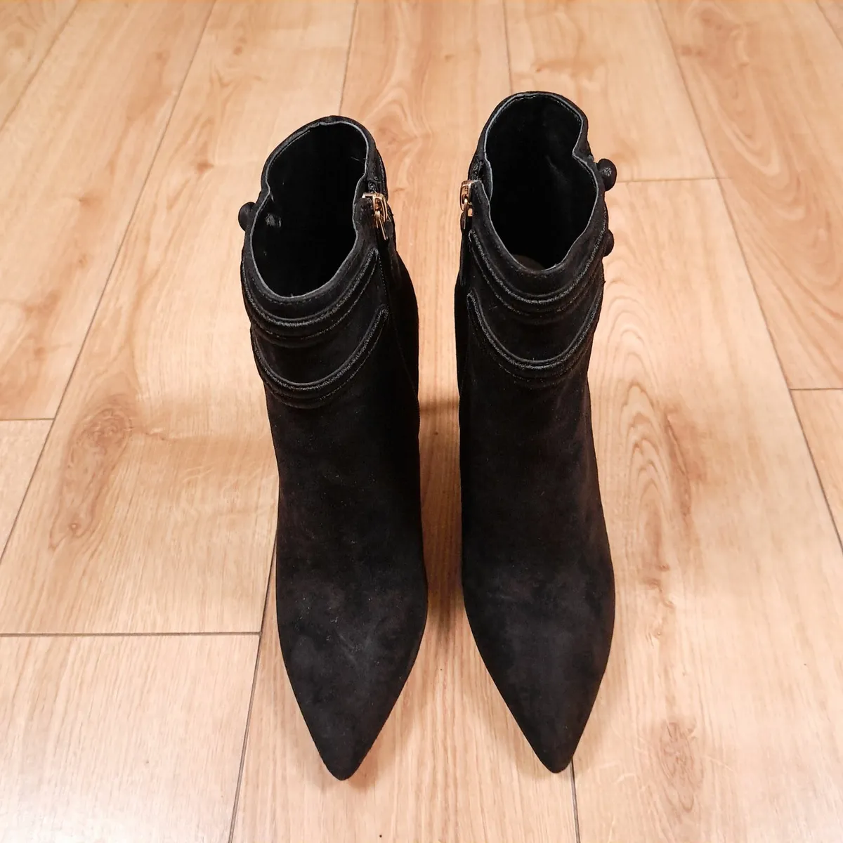 Nine West Black Suede Ankle Boots 5.5UK/38.5EU - Image 3