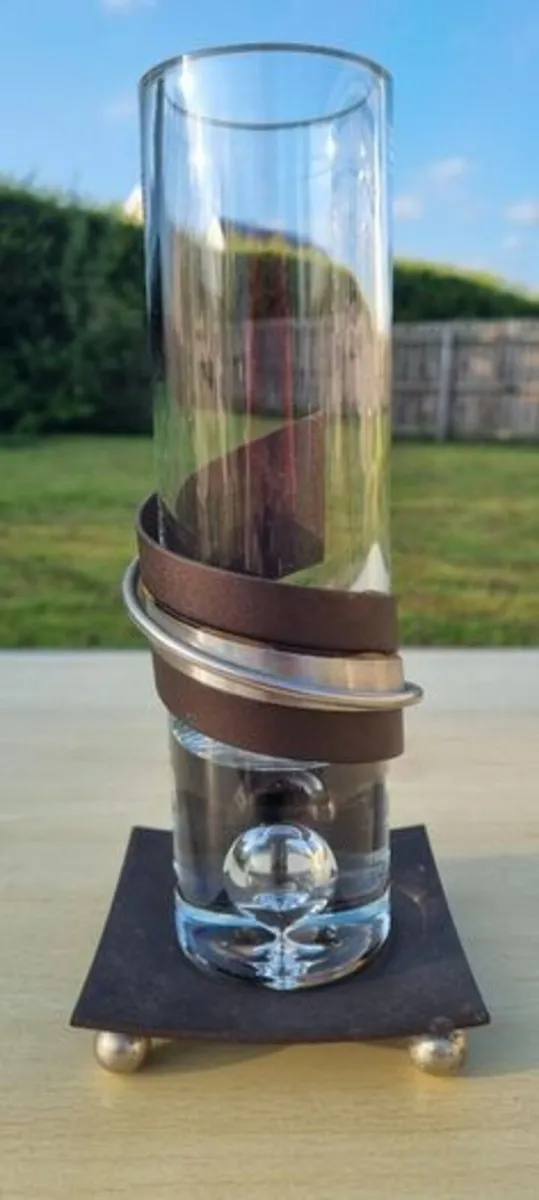 Clear Glass Cylinder Vase - Image 1