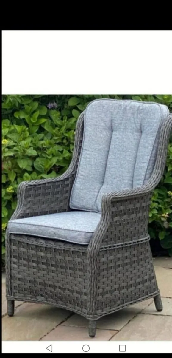 **CLEARANCE**Brand New Dark Grey Rattan Chairs x 3
