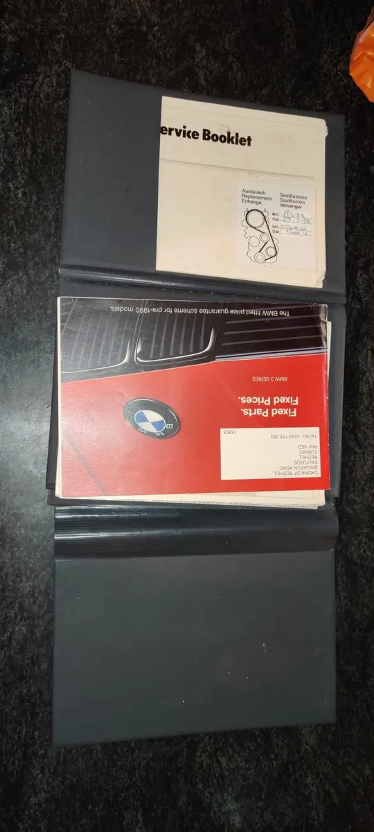 BMW E30 Original User Manual 1989 - Image 1