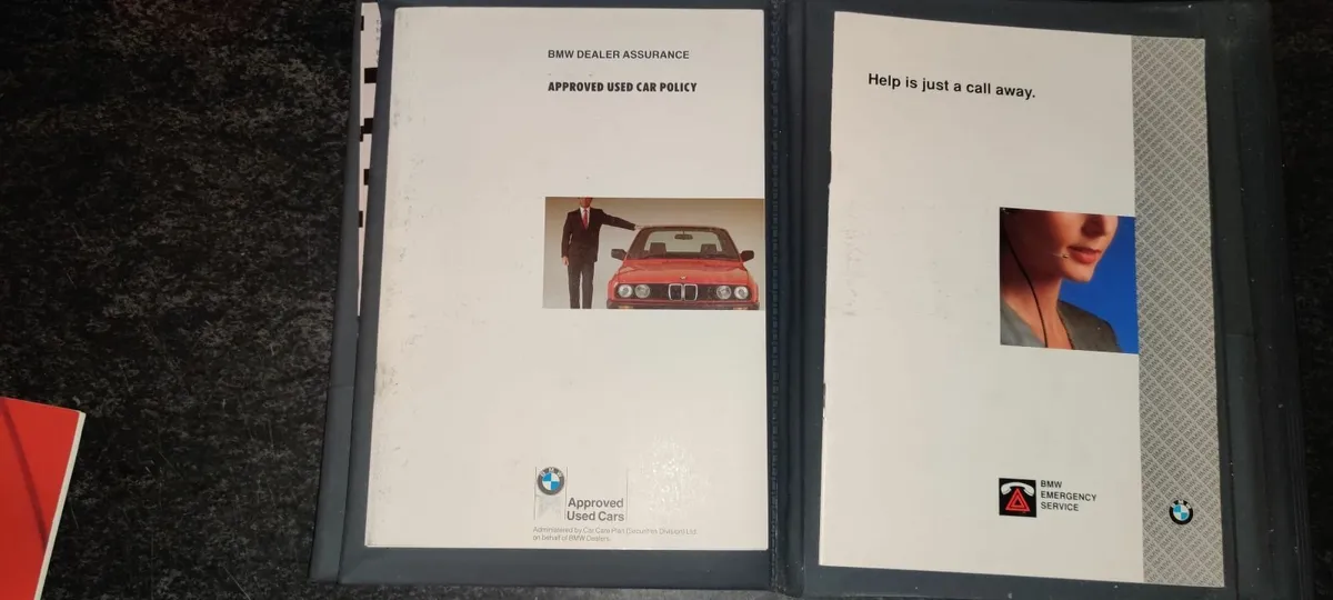 BMW E30 Original User Manual 1989 - Image 2
