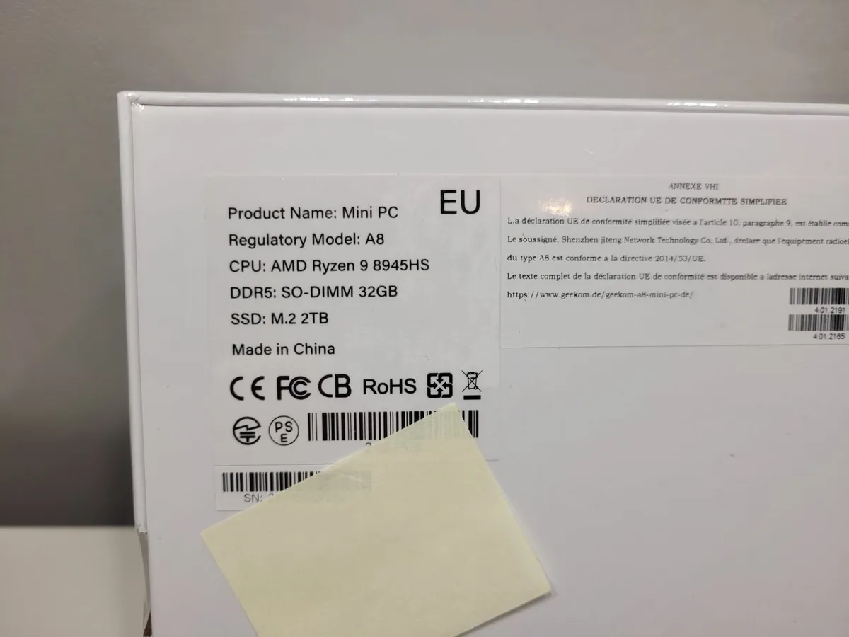 32GB DDR5 2TB AMD Ryzen 9 8945HS 6USB/WiFi 6E/BT5. - Image 3