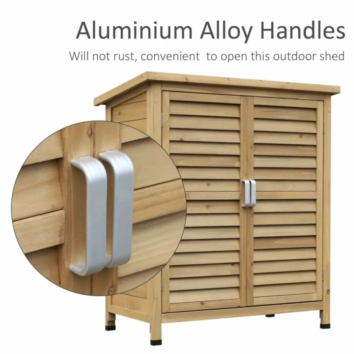 Garden Shed Wooden Garden Storage Shed 2 Door Unit - Image 2