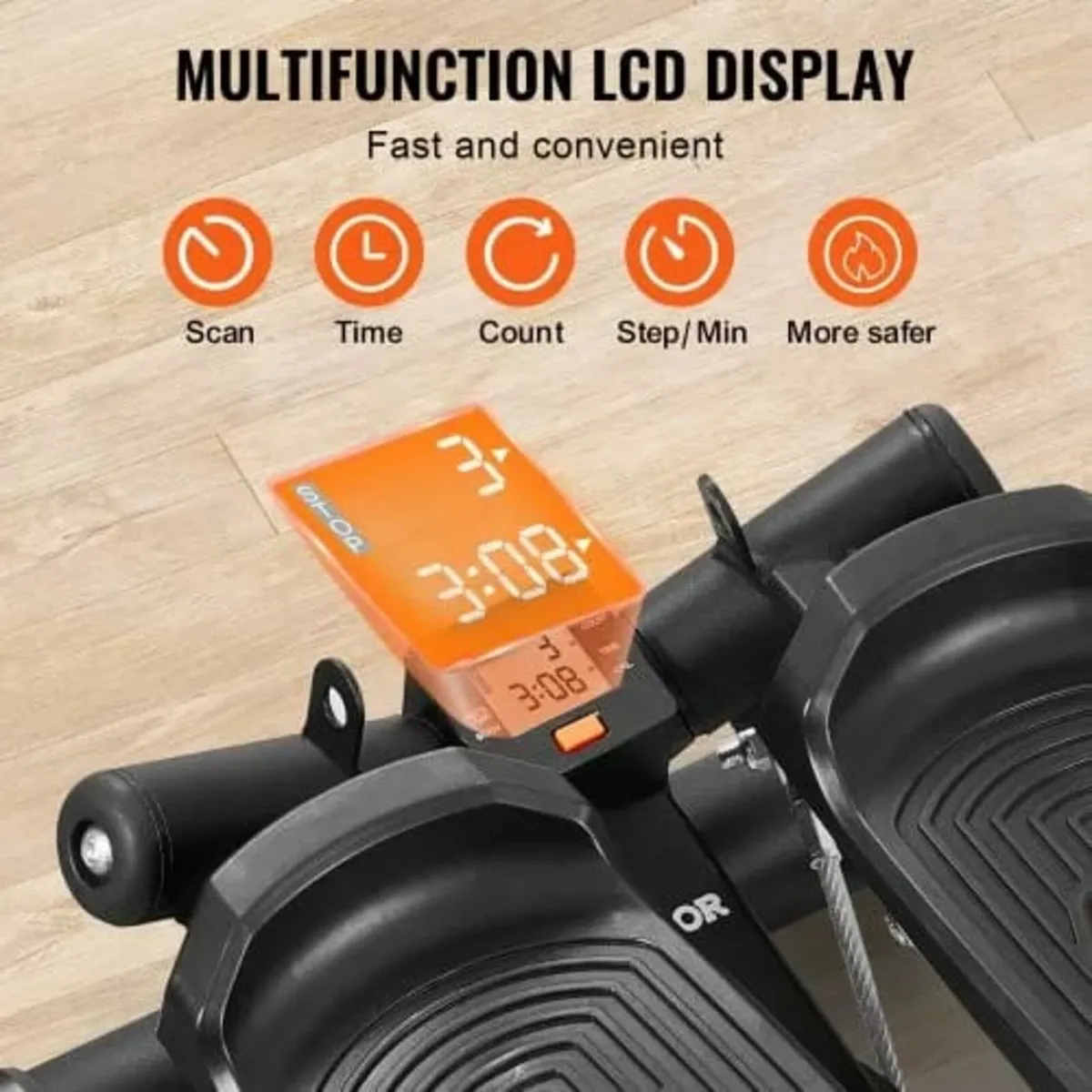 Mini Stepper for Exercise at Home, Hydraulic Fitne - Image 2
