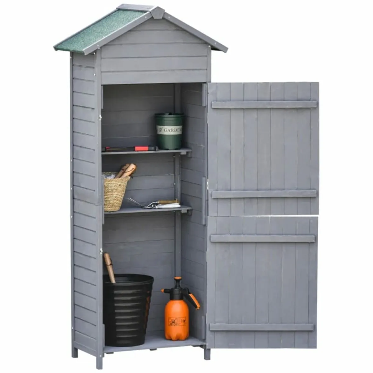 Wooden Garden Storage Shed Utility Gardener Cabine - Image 1