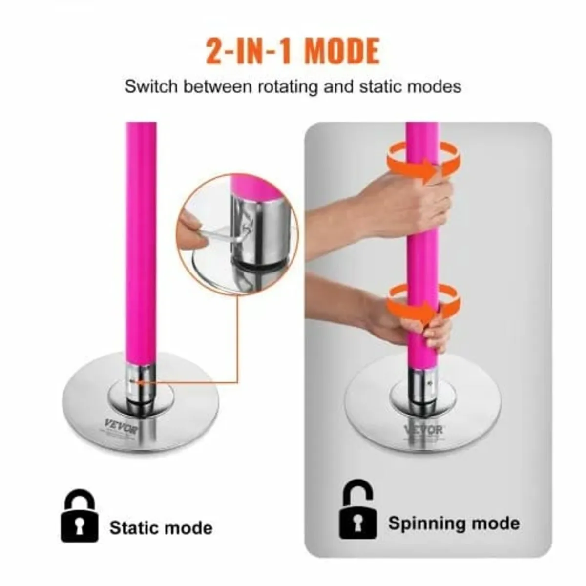Dancing Pole, Spinning Static Dancing Pole Kit, Po - Image 4