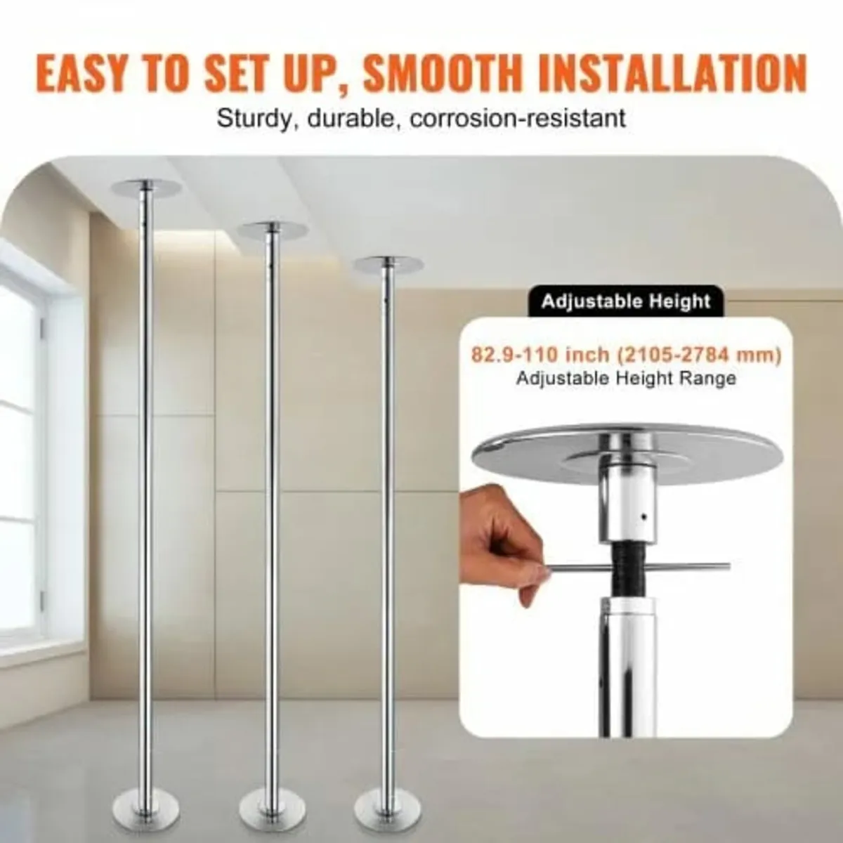 Professional Dancing Pole, Spinning Static Dancing - Image 3