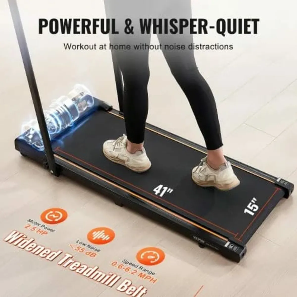 Walking Pad, Under Desk Treadmill for Home Office, - Image 2