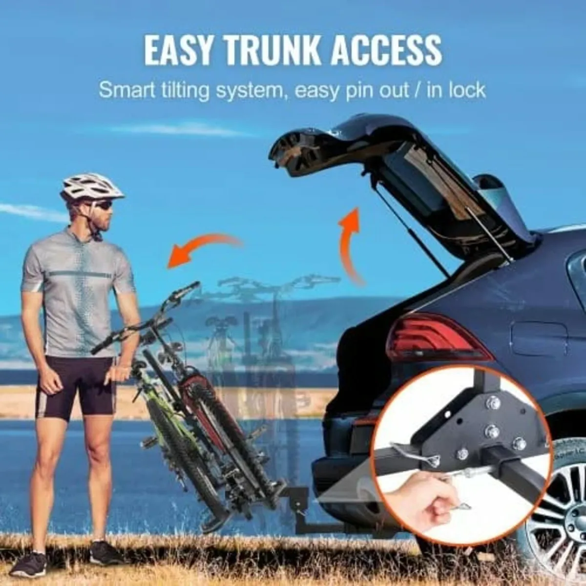 Hitch Mount Bike Rack, 2-Bike Platform Style, 160 - Image 3