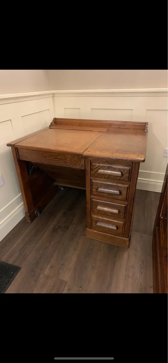 Antique Oak Architect’s desk - Image 1
