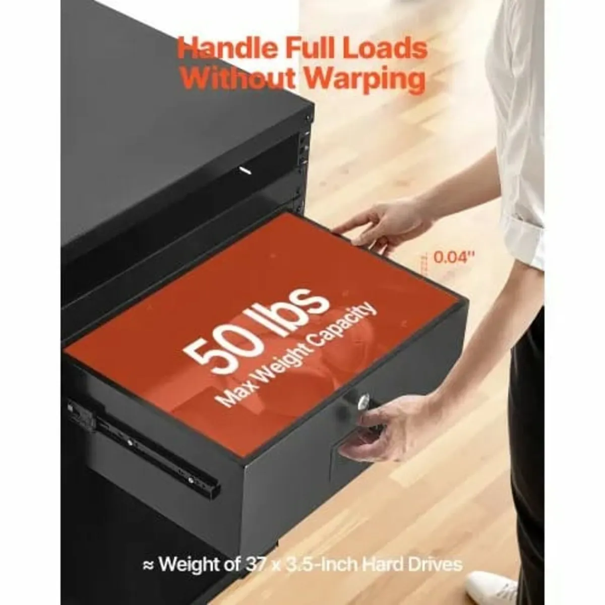 4U Rack Mount Drawer, 22.68 kg Max Load-Bearing, L - Image 2