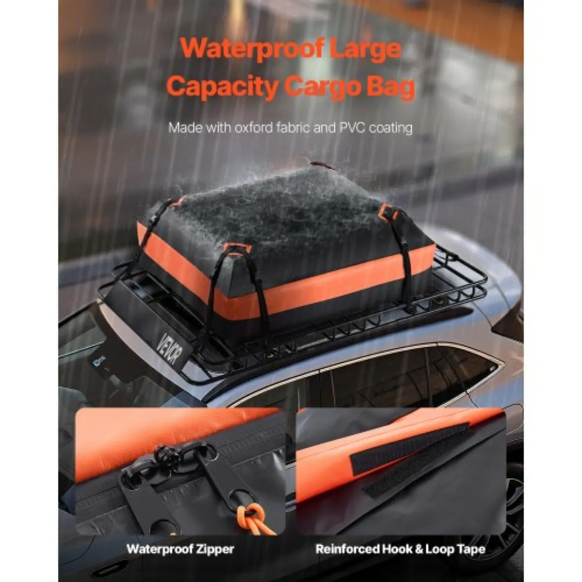 Roof Rack Basket, 64 x 39 x 4.1 in, Universal Roof - Image 2