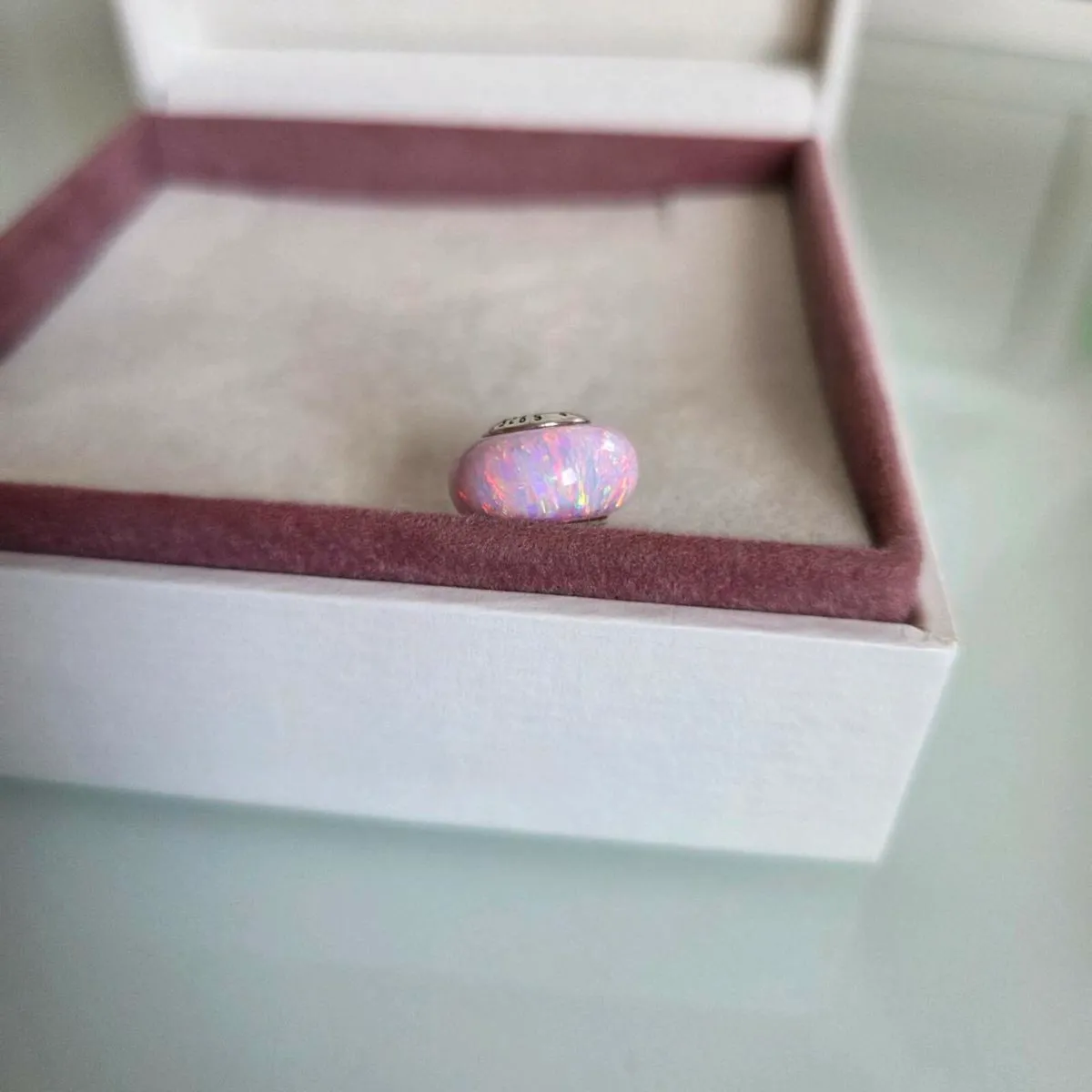 Pandora pink charm opalescent - Image 2