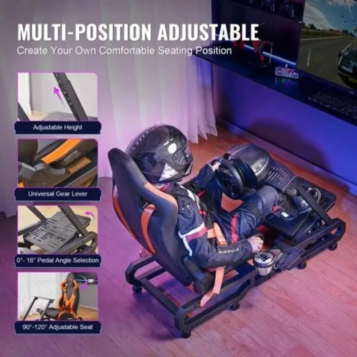 Heavy Duty Racing Wheel Stand for Logitech G923/G9 - Image 3