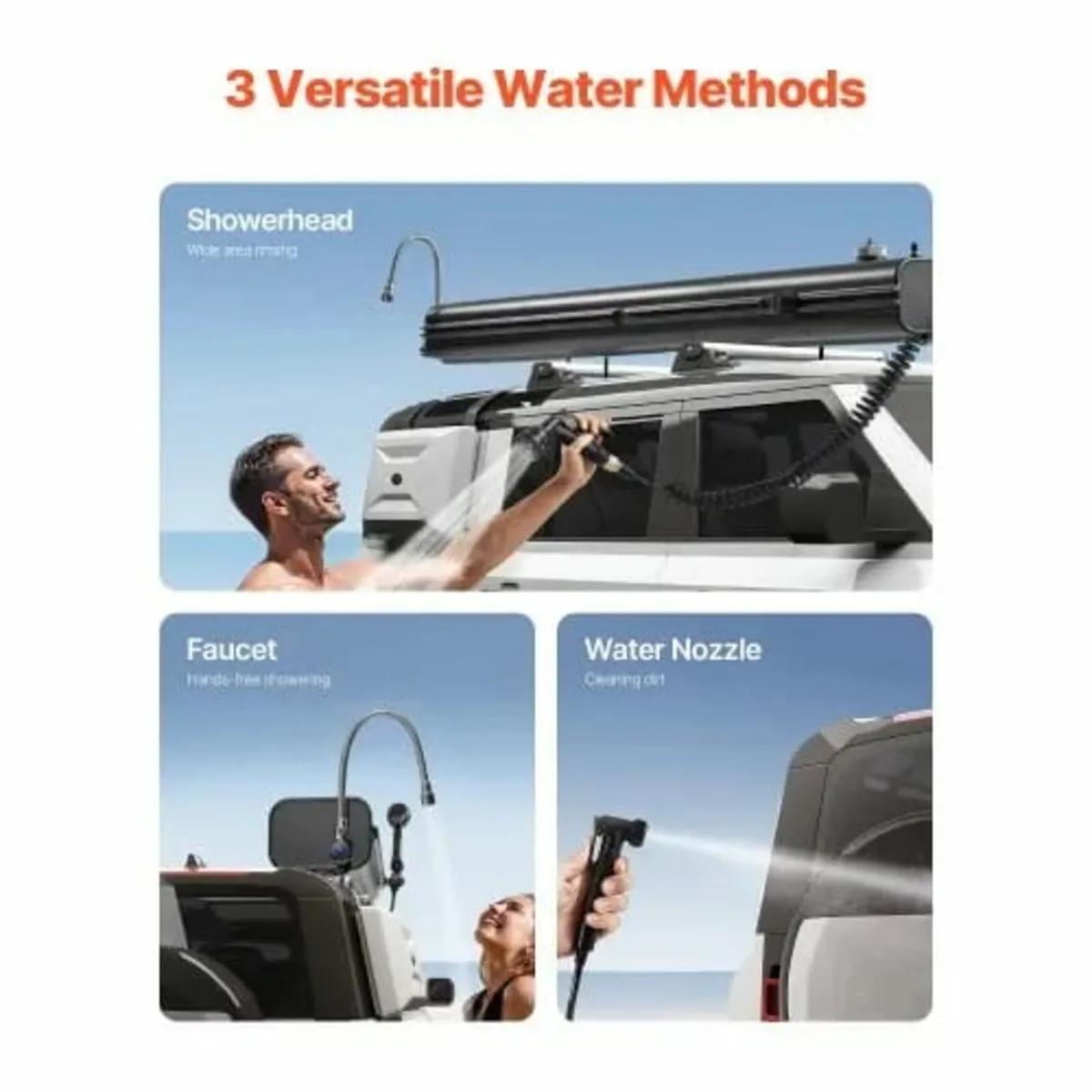 Roof Rack Water Tank, 7 Gal, Multi-Dispensing Outd - Image 4