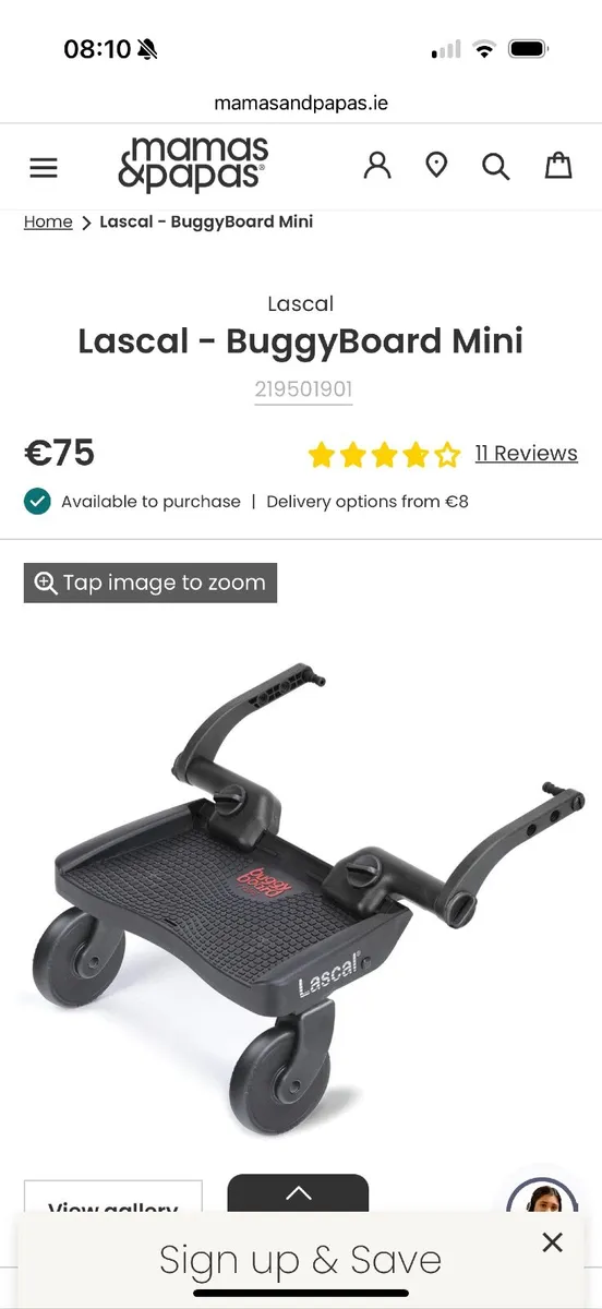 Cybex coya collapsible stroller & buggy board - Image 1