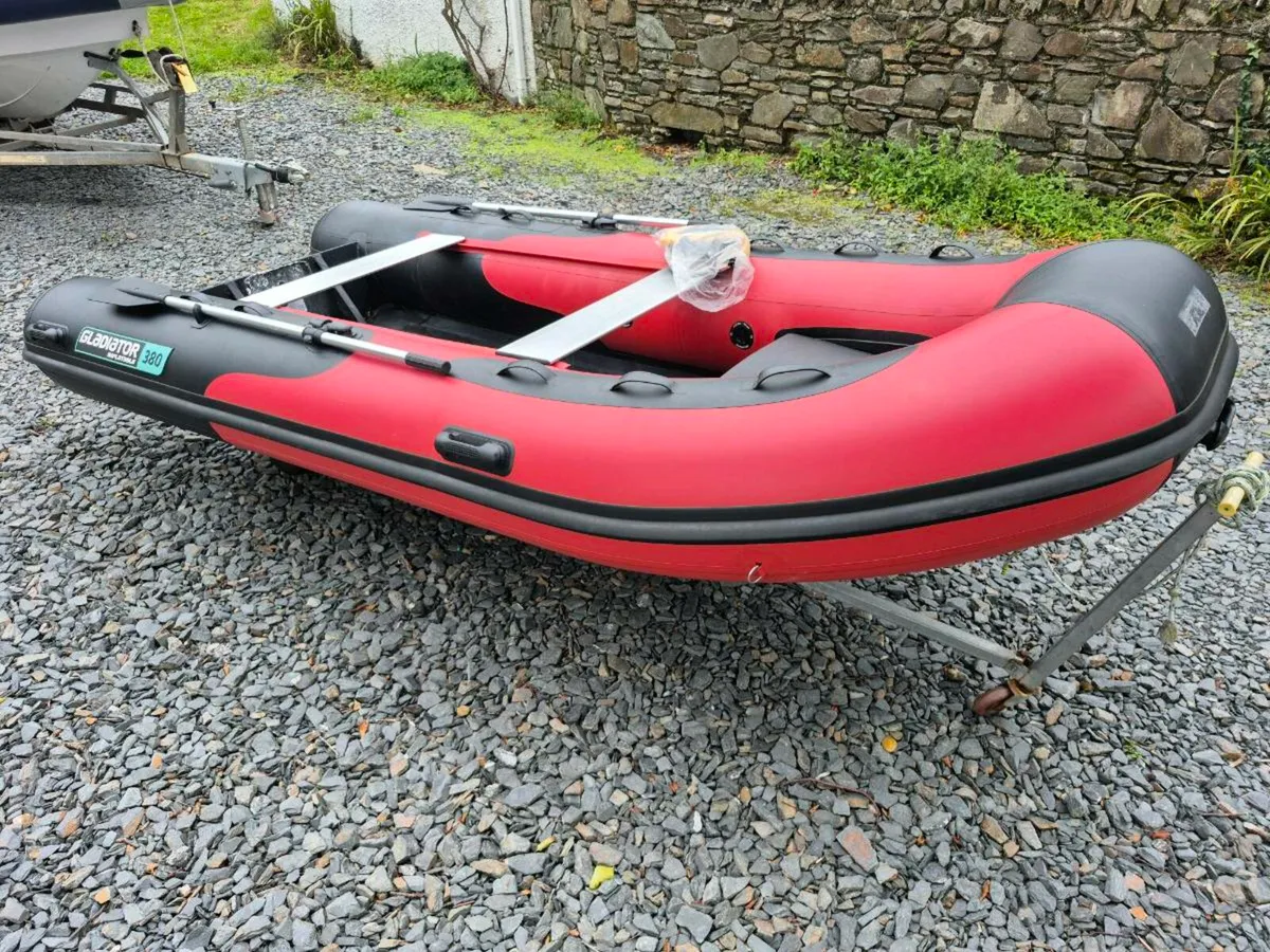 Gladiator 380 rib fishing boat, aluminium hull. - Image 1