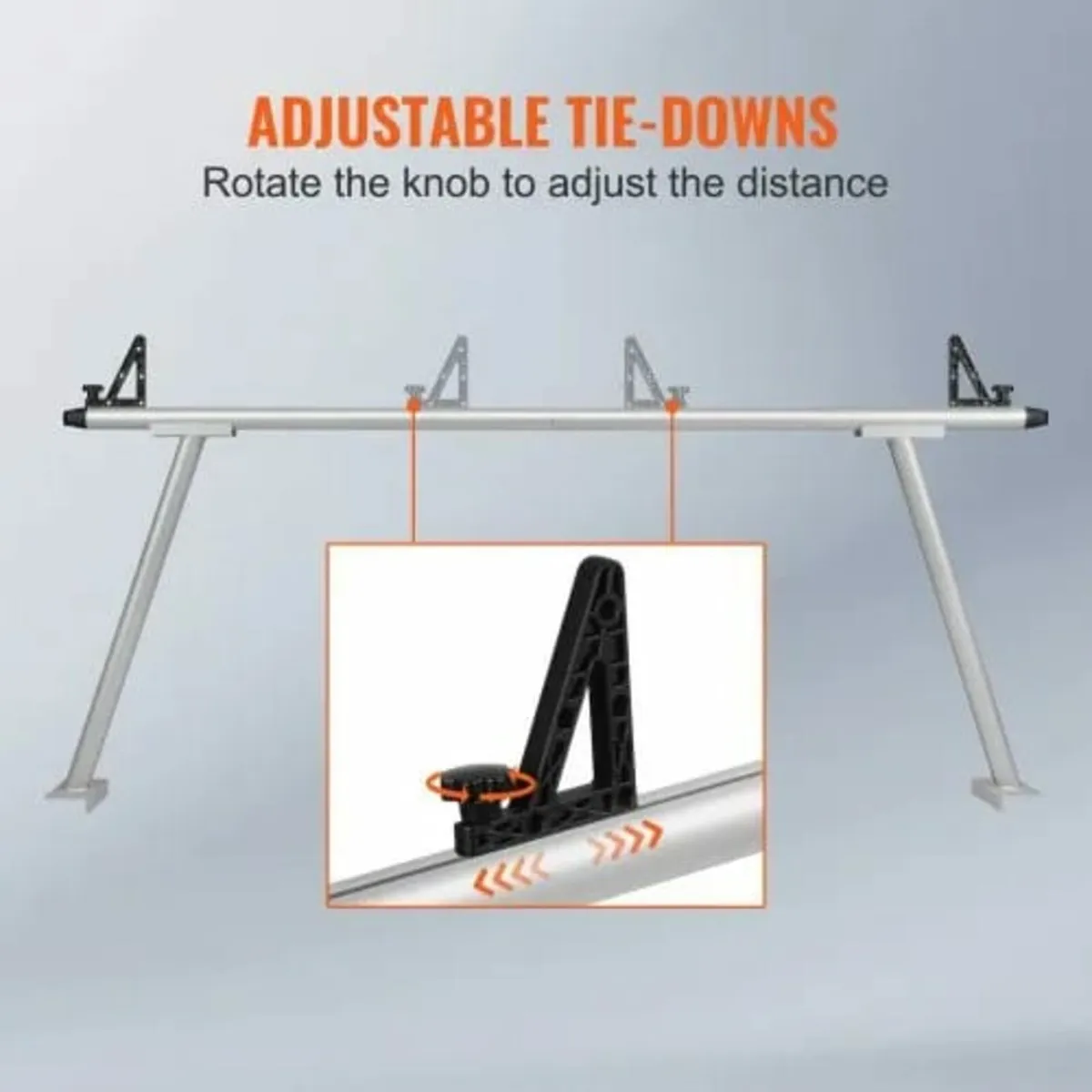Truck Rack, 800 lbs Capacity, 71"x32" Aluminum Lad - Image 2