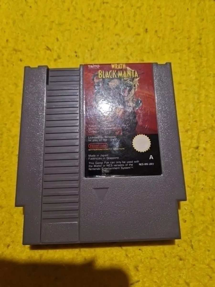 Wrath Black Manta Nintendo NES games Original - Image 3