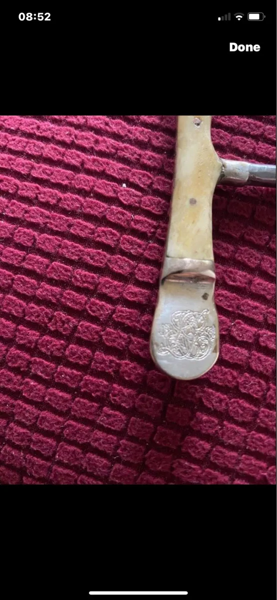 Antique Metal & Bone corkscrew - Image 3
