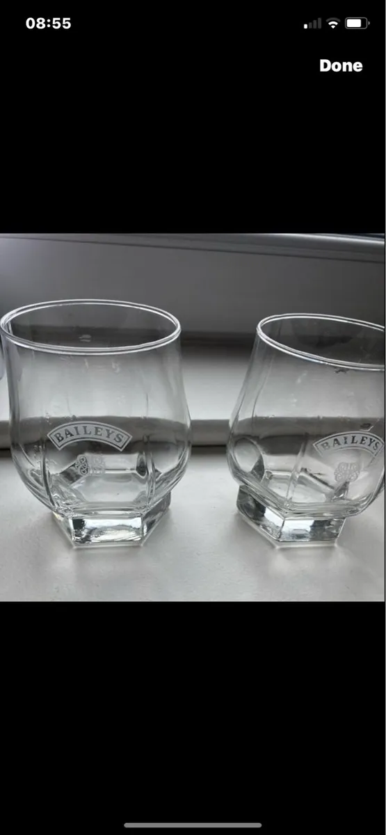 Vintage Baileys Glasses Set - Image 1