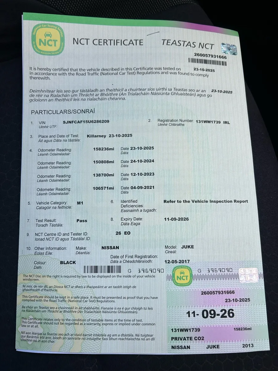 2013 Nissan Juke.. New NCT and Fully Serviced - Image 2