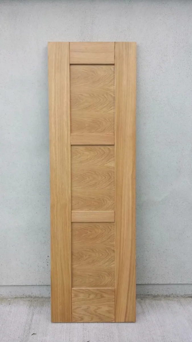 Oak 3 panel Shaker Door 78x26