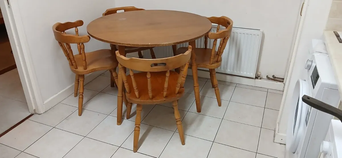table +4chairs sofabed  2armchairs bed+2 mattress - Image 1