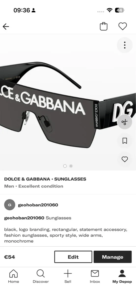 Dolce and gabbana sun glasses - Image 3