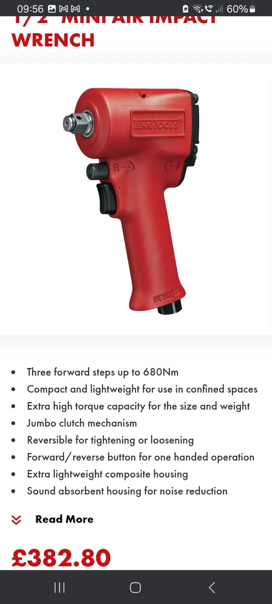 Teng ½ Inch Air Gun Mini * BRAND NEW * - Image 4